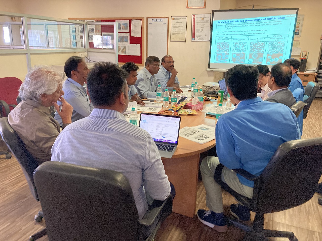 Strategic sourcing meeting photo published on the Kimura Foundry India website
